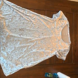 Blue velvet dress size medium